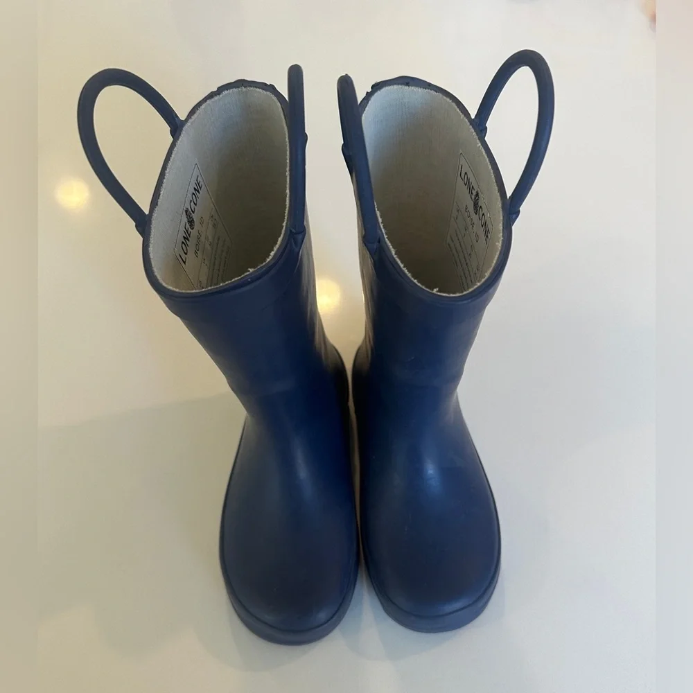 Lone Cone kids  Navy Blue Rain Boots